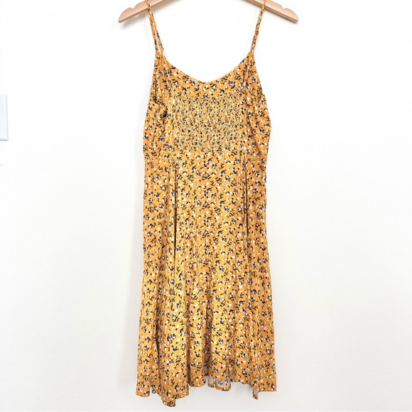 Old Navy Gold and Purple Floral Sundress size medium - Picture 2 of 5